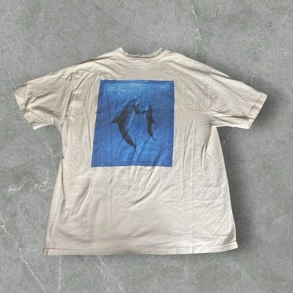 Hanes Other - Vintage Bob Talbot Shirt Mens XL White Blue 90s Whale Art Tee Dolphin 1993 Grail